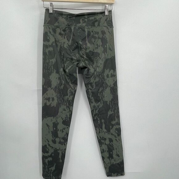 Noli Green Camo Print Wideband High Waist Sports Leggings Size Medium - Picture 5 of 5